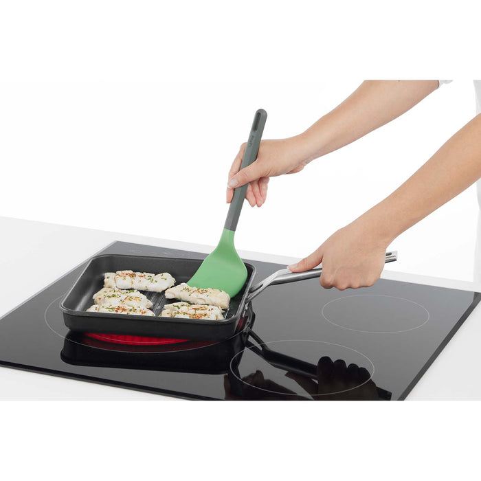 Lekue Silicone Flexible Turner Spatula, Green