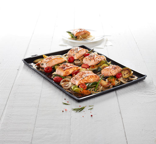 Lekue 12-Inch x 16-Inch Non-Spill Baking Sheet, Black