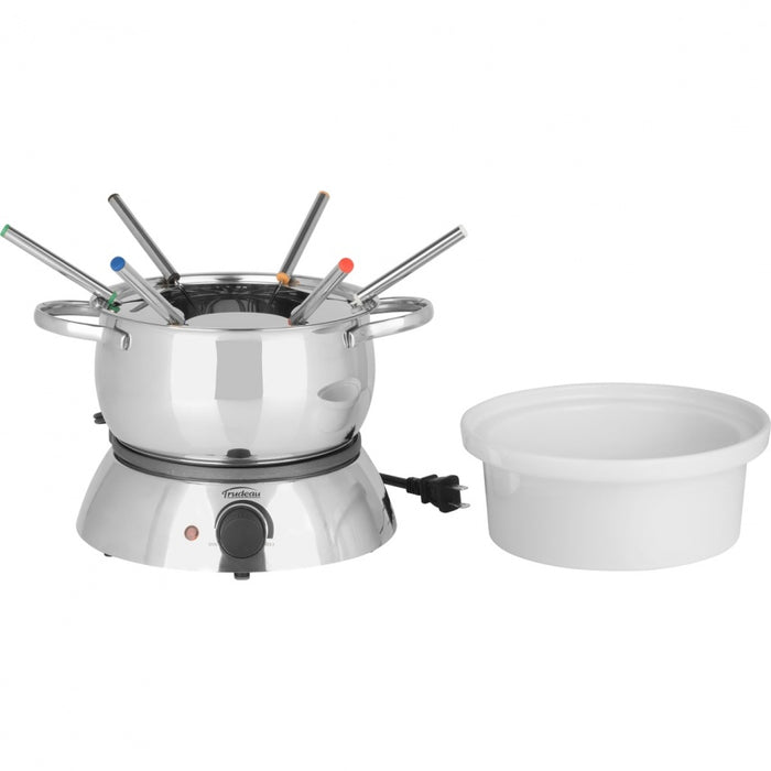 Trudeau Alto 3-in-1 Electric Fondue Set, Silver