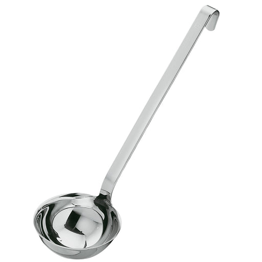 Rosle Stainless Steel Ladle With Hook Handle and Pouring Rim, 8-ounce