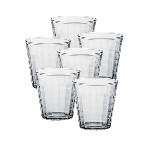 Duralex Prisme Clear Tumbler, Made in France, Set of 6