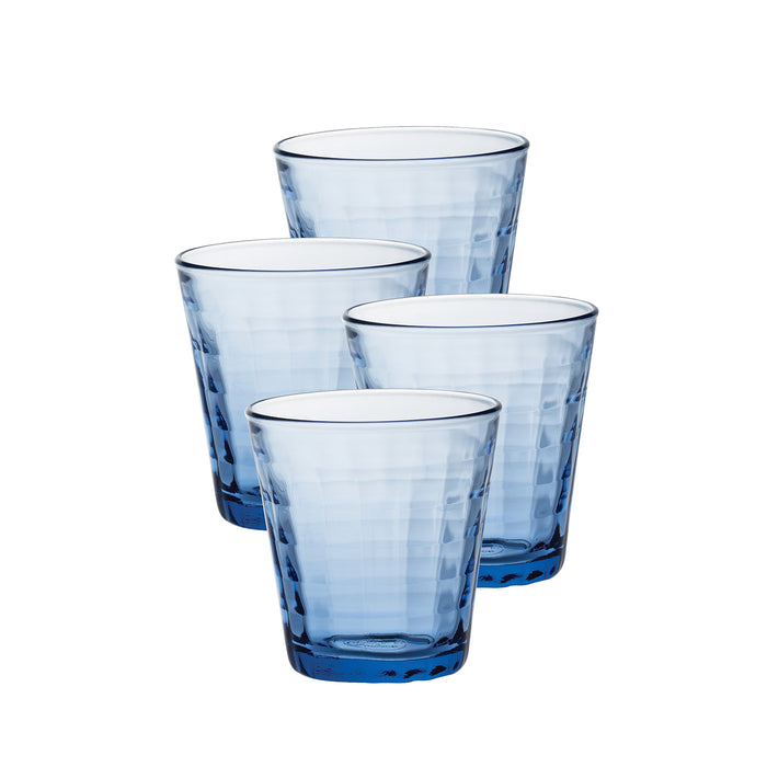 Duralex Prisme Marine Tumbler, Made in France, Set of 4, 7.75 Ounce