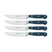 Wusthof Classic 4 Piece Steak Knife Set, Wild Blueberry