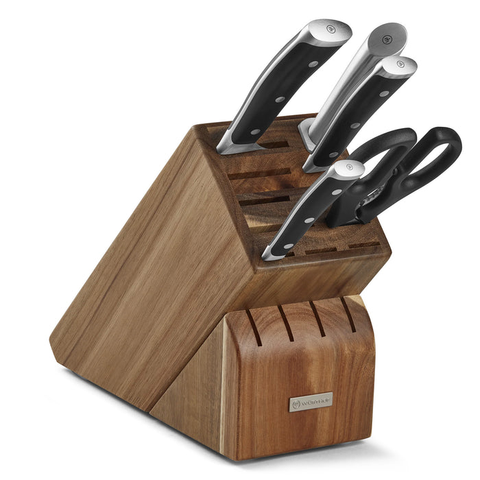 Wusthof Classic Ikon Classic Ikon 6 Piece Knife Block Set, Acacia