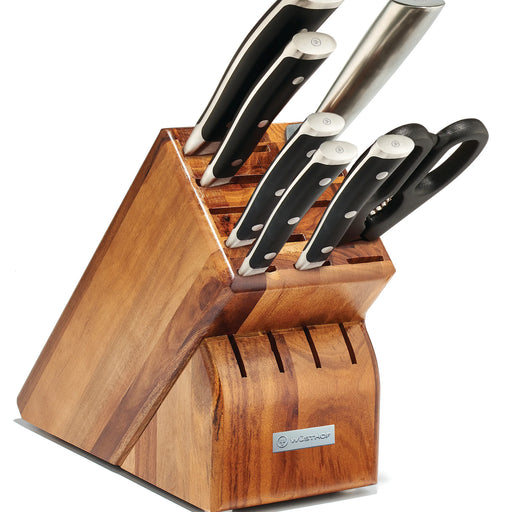 Wusthof Classic Ikon Classic Ikon 8 Piece Knife Block Set, Acacia