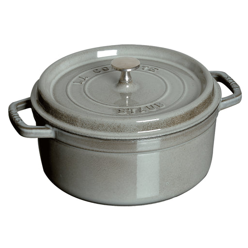 Staub 4-qt Round Cocotte, Graphite Grey