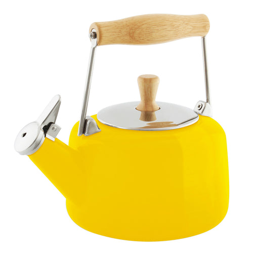 Chantal 1.4-Quart Enamel-on-Steel Sven Teakettle, Canary Yellow