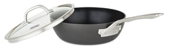 Viking Hard Anodized Nonstick 3 Qt. Saucier Pan with Lid, Black