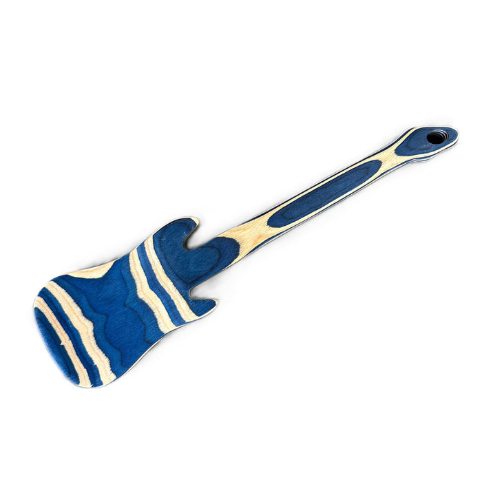 Island Bamboo Pakkawood 12-Inch Guitar Spatula, Blue