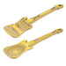 Island Bamboo Pakkawood Guitar Spoon and Spatula, Set of 2, Lemon