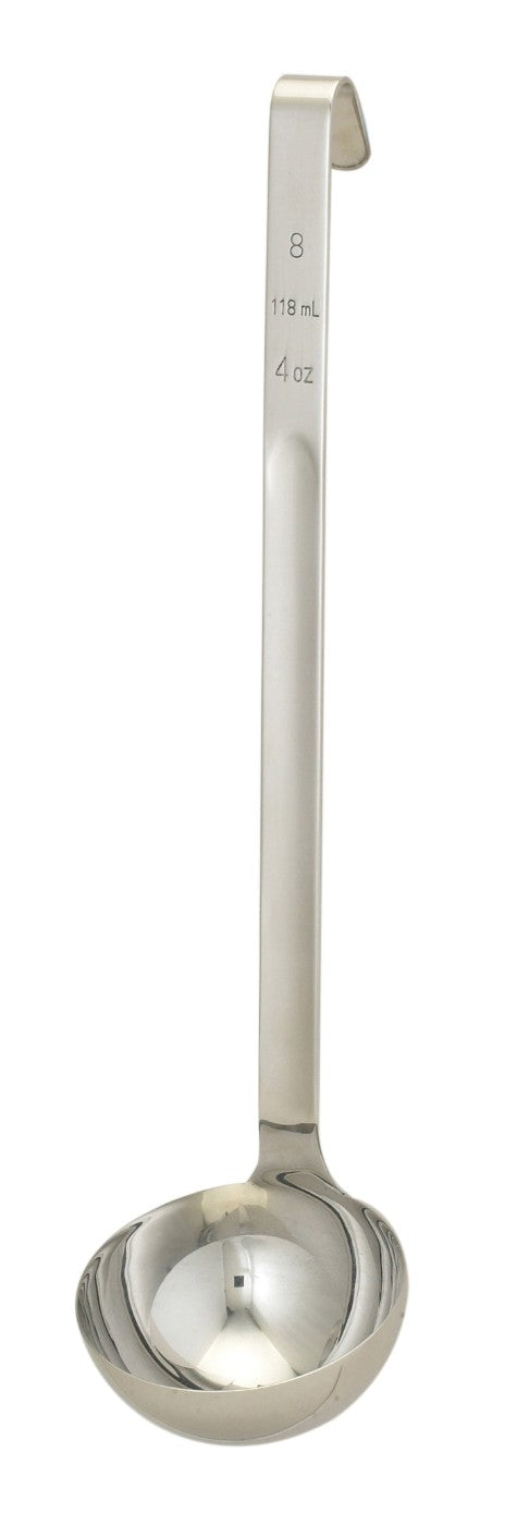 HIC 18/8 Stainless Steel Single-Piece Kitchen and Sauce Ladle, 4 ounce