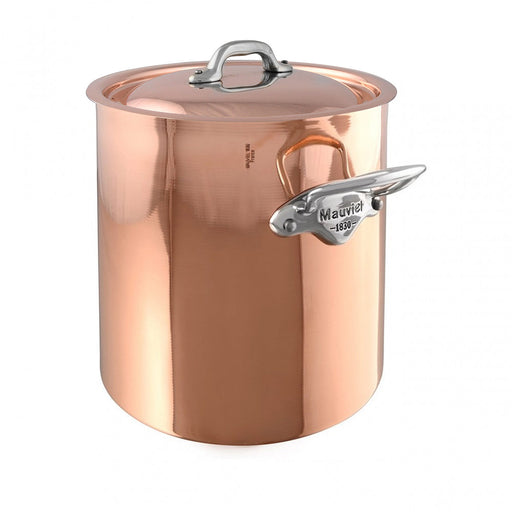 Mauviel M'Heritage M'150s 10 qt. Stock Pot W/Lid Cast Stainless Handle