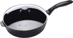 Swiss Diamond HD Nonstick 3.8 qt Saute Pan with Glass Lid, Induction