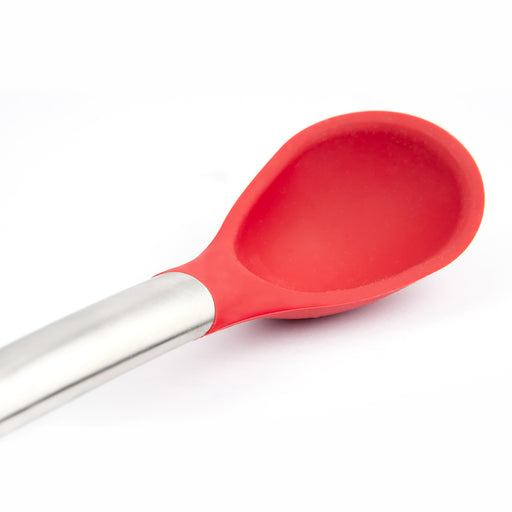 Cuisipro Silicone & Stainless Steel Spoon, Red