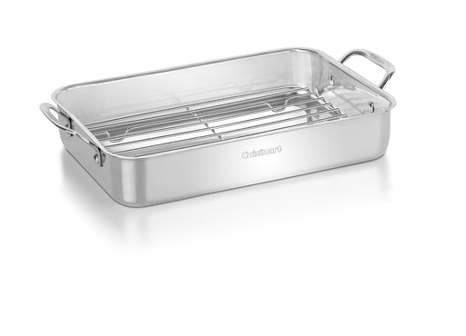 Cuisinart Chef's Classic Stainless 14" Lasagna Pan w/ Stainless Roasting Rack