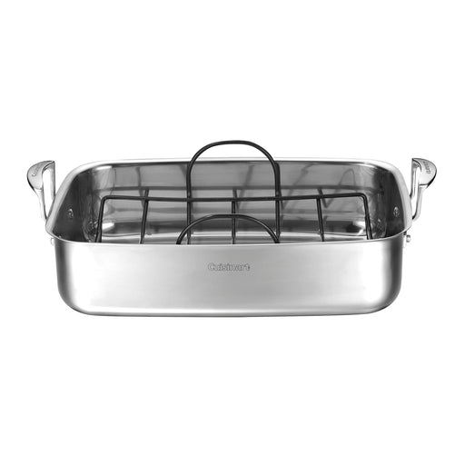 Cuisinart Chef's Classic Stainless 15" Stainless Steel Roaster w/ Non-Stick Rack