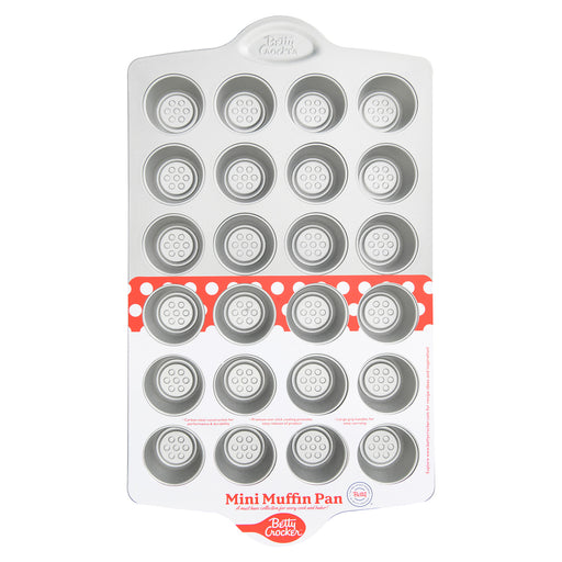 Betty Crocker Carbon Steel 24 Cup Mini Muffin Pan