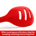 Betty Crocker Silicone 13 Inch Slotted Spoon, Red