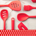 Betty Crocker Silicone 13 Inch Spoon, Red