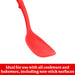 Betty Crocker Silicone 14 Inch Turner, Red