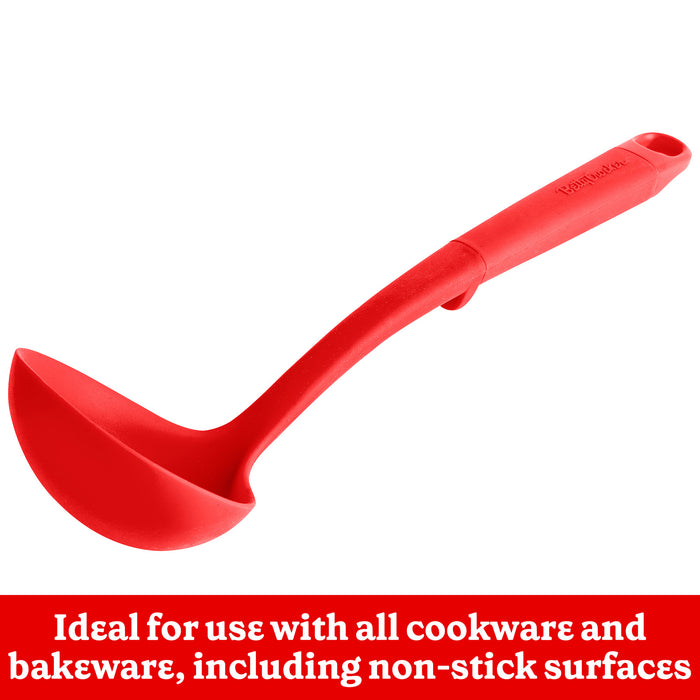 Betty Crocker Silicone 13 Inch Ladle, Red