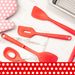 Betty Crocker Silicone 12 Inch Slotted Spatula, Red