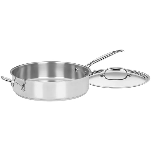 Cuisinart Chef's Classic Stainless 5.5 Qt. Sauté Pan w/Helper Handle & Cover