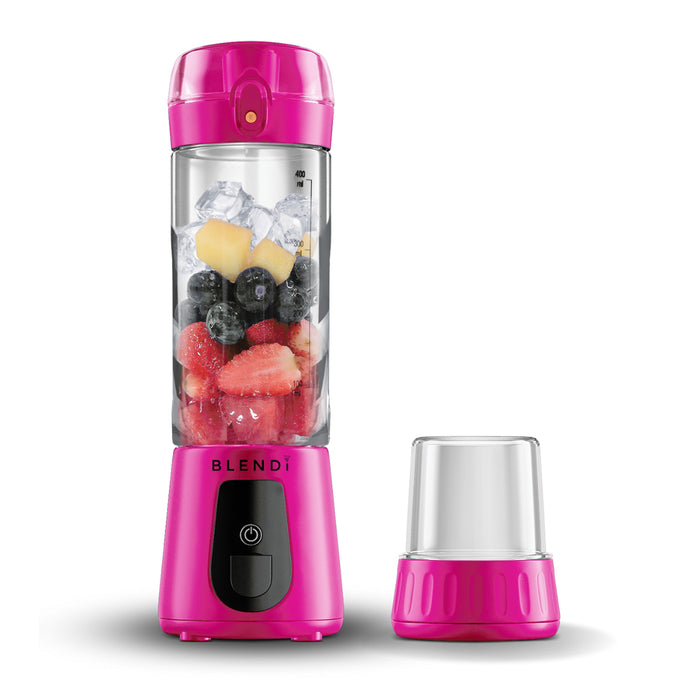 Blendi Pro Plus Premium Cordless Portable 17.5oz Rechargeable Blender, Hot Pink