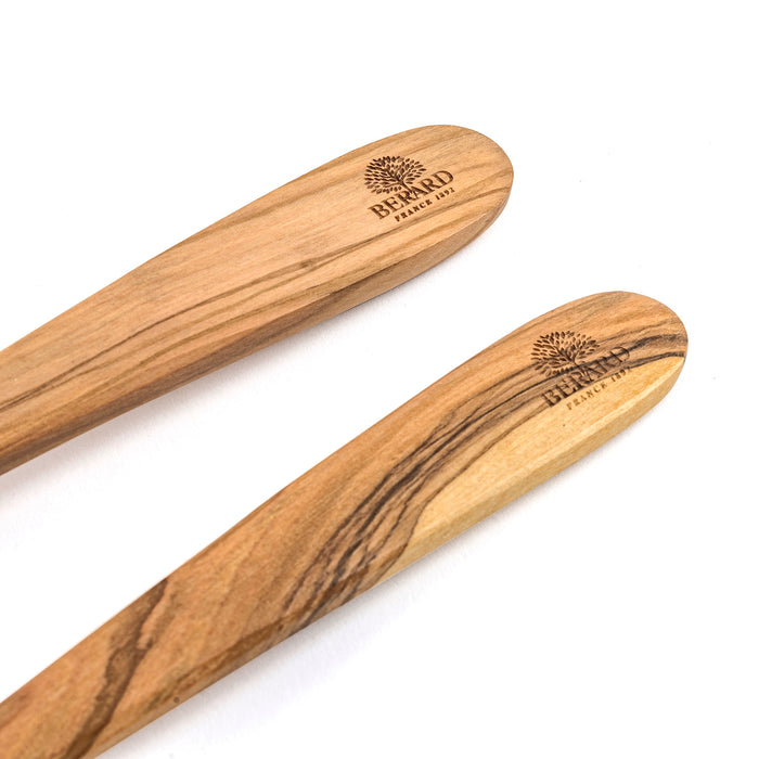 Berard Handcrafted Olive Wood 2 Piece Salad Serving Set, 14 Inch