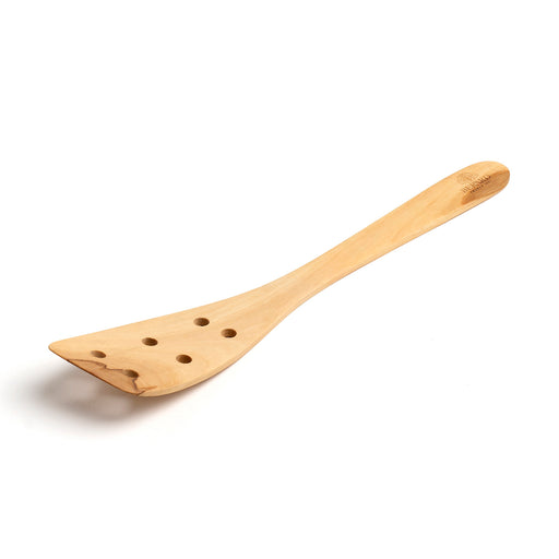 Berard Contour Olive Wood Curved Slotted Spatula, 12-Inch