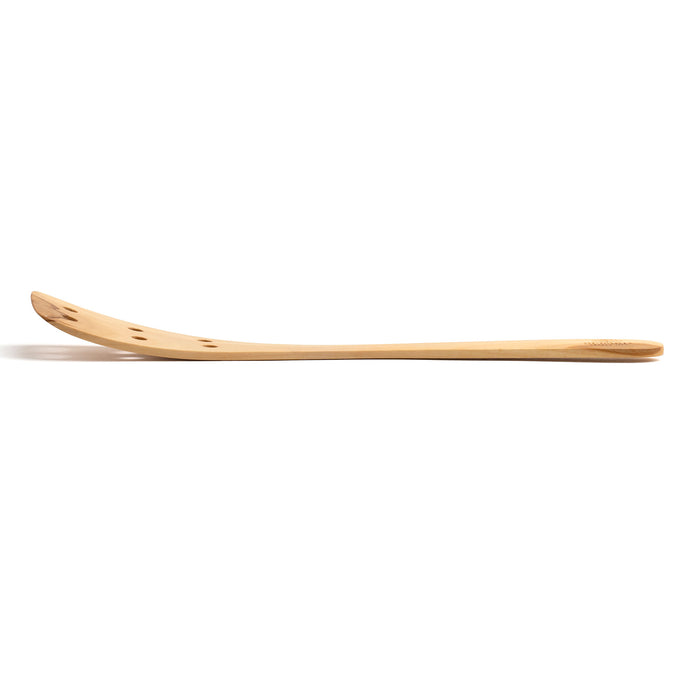 Berard Contour Olive Wood Curved Slotted Spatula, 12-Inch