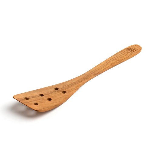 Berard Handcrafted Olive Wood 13 Inch Curved Slotted Spatula