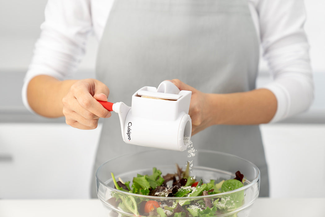 Cuisipro Surface Glide Technology Rotary Dual Grater White