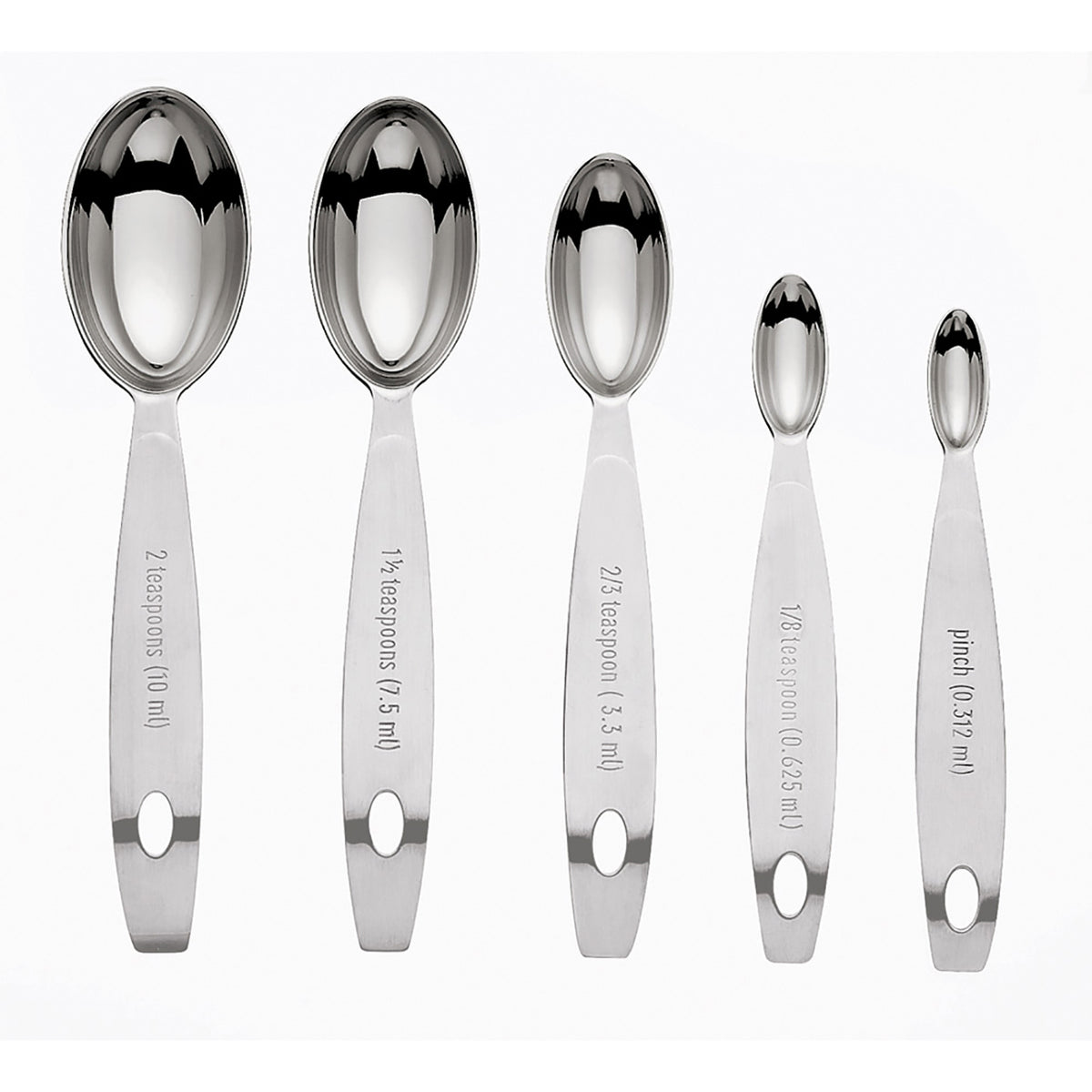 RSVP International Endurance Kitchen Collection Open Stock Measuring Spoon,  Stainless Steel, Dishwasher Safe, 1.5-Tablespoon