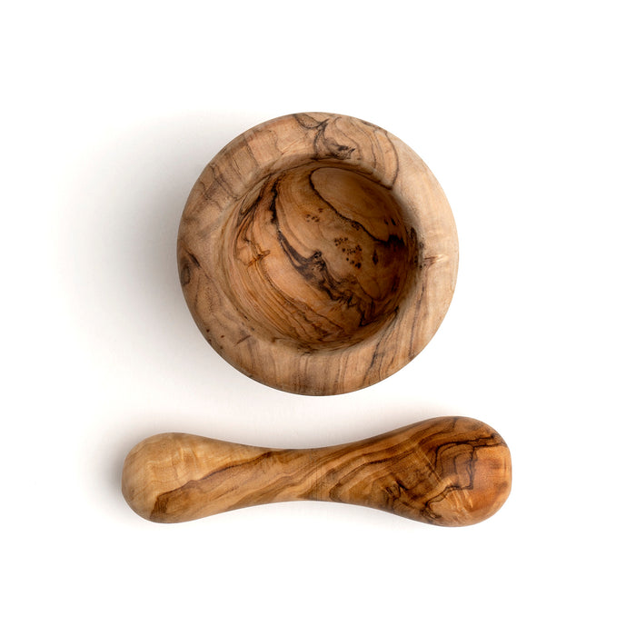 Berard Handcrafted Olivewood Mortar and Pestle Set, 2.75-Inch