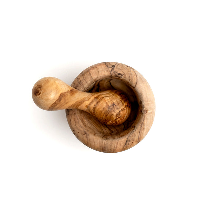 Berard Handcrafted Olivewood Mortar and Pestle Set, 2.75-Inch