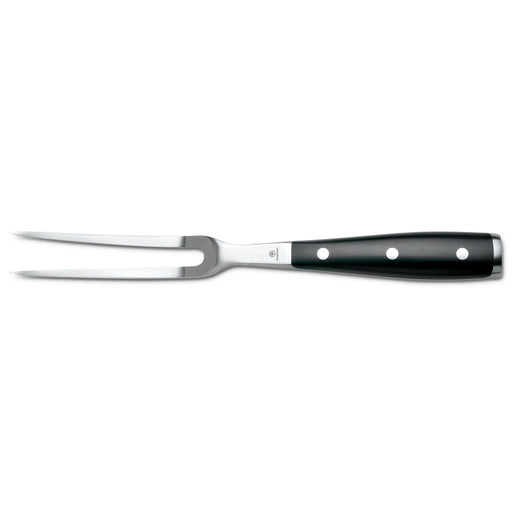 Wusthof Classic Ikon 6 Inch Curved Meat Fork, Double Bolster