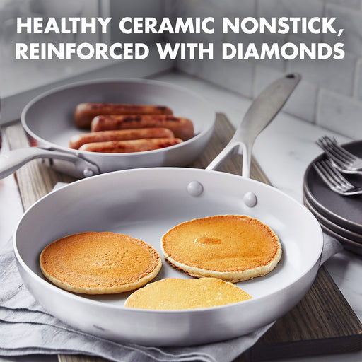 Greenpan Venice Pro 3 Piece Fry Pan Set, Includes 8-Inch, 9.5-Inch, 11-Inch