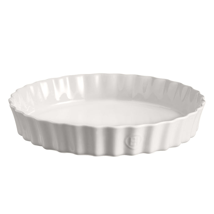 Emile Henry 12.6" x 2.2" Extra Large Deep Tart Dish, Flour