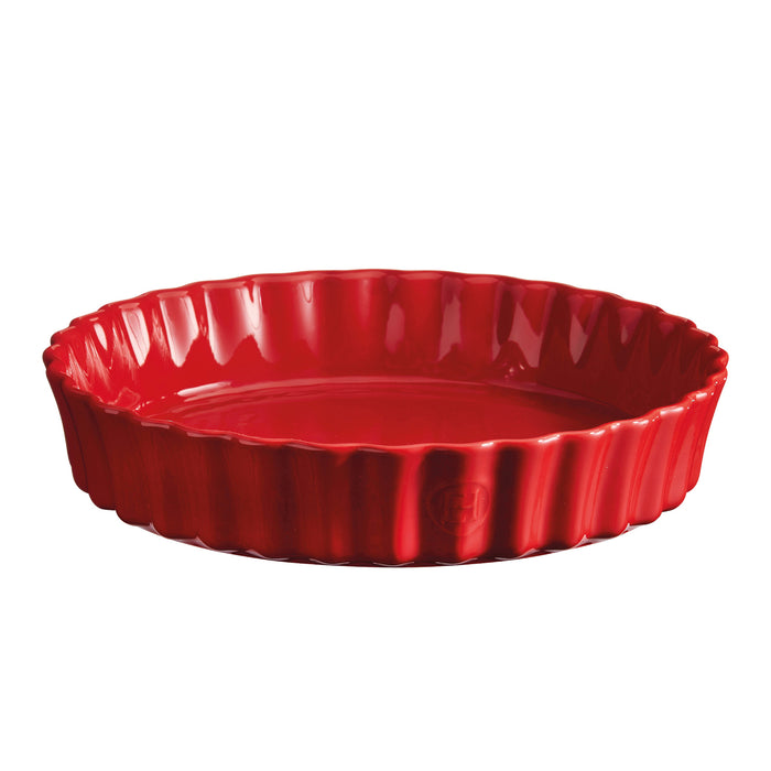 Emile Henry 11-Inch Deep Tart Dish, 2.1 Quart, Burgundy