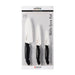 Kyocera Advanced Ceramics 3 Piece Revolution Series Knife Set, Black