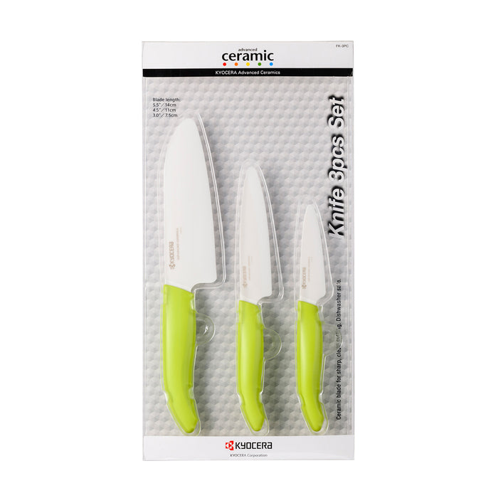 Kyocera Advanced Ceramics 3 Piece Revolution Series Knife Set