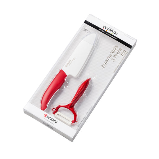 Kyocera Advanced Ceramics 5.5-inch Santoku Knife & Y Peeler Set