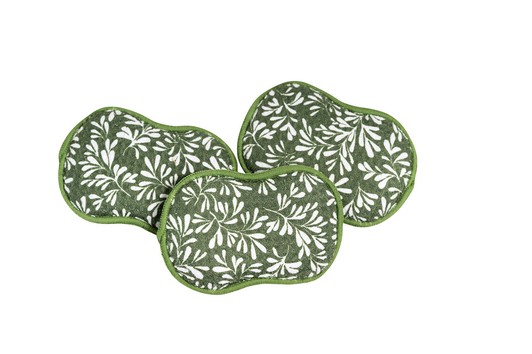 Once Again Home Co. RE:Usable Sponges, Herb Pattern, Set of 3