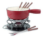 Swissmar Lugano 9 Piece Fondue Set, Cherry