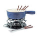 Swissmar Lugano 9 Piece Fondue Set, Deep Blue