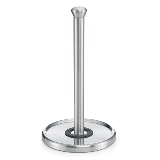 Polder Single-Tear Paper Towel Holder with Heavyweight Base, Stainless Steel