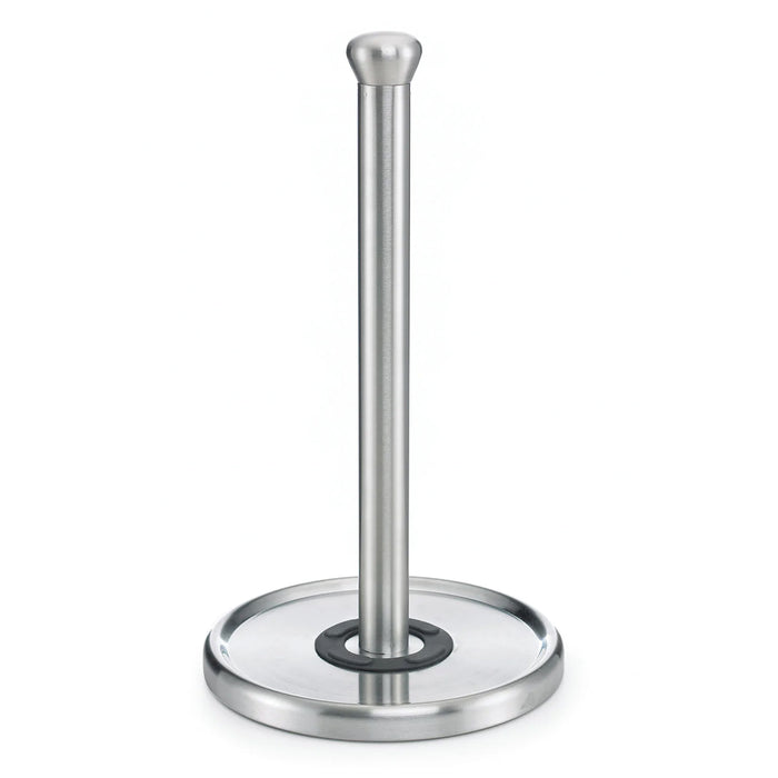 Polder Single-Tear Paper Towel Holder with Heavyweight Base, Stainless Steel