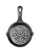 Lodge 3.5-Inch Mini Cast Iron Holiday Skillet, Snowflake Imprint