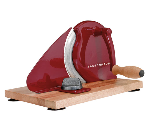 Zassenhaus Manual Bread Slicer, Hand Crank Home Bread Slicer, 11.75" x 8"